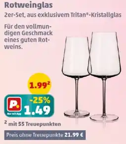 PENNY Rotweinglas Angebot