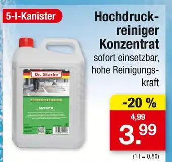 Zimmermann Dr. starke hochdruckreiniger konzentrat Angebot