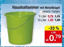 Zimmermann Haushaltseimer mit metallbügel Angebot