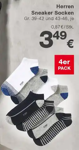 KiK Herren Sneaker Socken Angebot