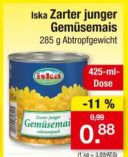 Zimmermann Iska zarter junger gemüsemais Angebot