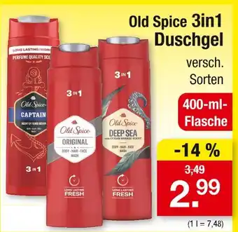 Zimmermann Old spice 3in1 duschgel Angebot