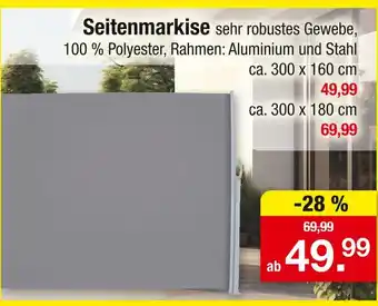 Zimmermann Seitenmarkise Angebot