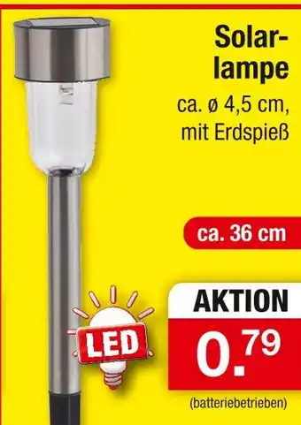 Zimmermann Solarlampe Angebot