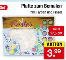 Zimmermann Platte zum bemalen Angebot