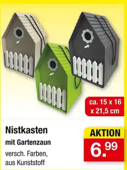 Zimmermann Nistkasten mit gartenzaun Angebot