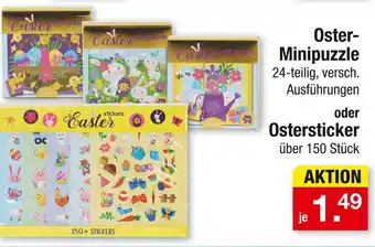 Zimmermann Oster-mini puzzle oder ostersticker Angebot