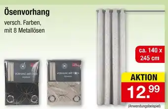 Zimmermann Ösenvorhang Angebot