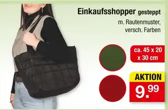 Zimmermann Einkaufsshopper gesteppt Angebot