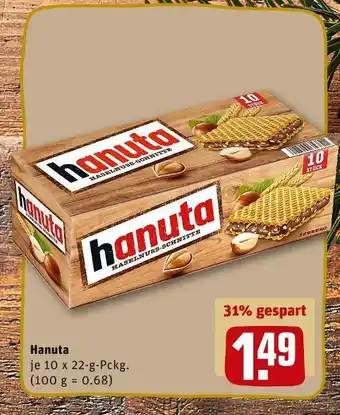 REWE Hanuta waffeln Angebot