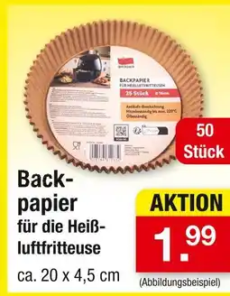 Zimmermann Quickpack backpapier für die heißluftfritteuse Angebot