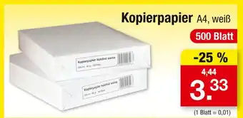 Zimmermann Kopierpapier Angebot