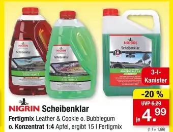 Zimmermann Nigrin scheibenklar fertigmix, konzentrat Angebot