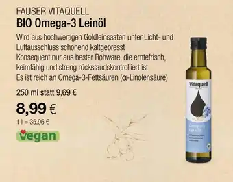 Vitalia Fauser vitaquell bio omega-3 leinöl Angebot