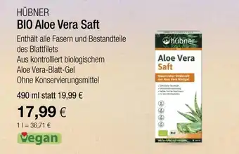 Vitalia Hübner bio aloe vera saft Angebot