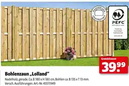 Hagebau Bohlenzaun lolland Angebot