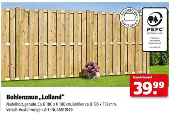 Hagebau Bohlenzaun lolland Angebot