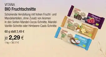 Vitalia Vitana bio fruchtschnitte Angebot