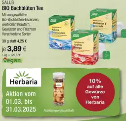 Vitalia Salus bio bachblüten tee Angebot