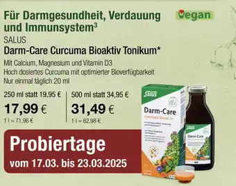 Vitalia Salus darm-care curcuma bioaktiv tonikum Angebot