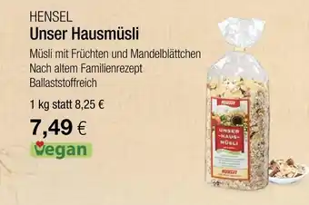 Vitalia Hensel unser hausmüsli Angebot