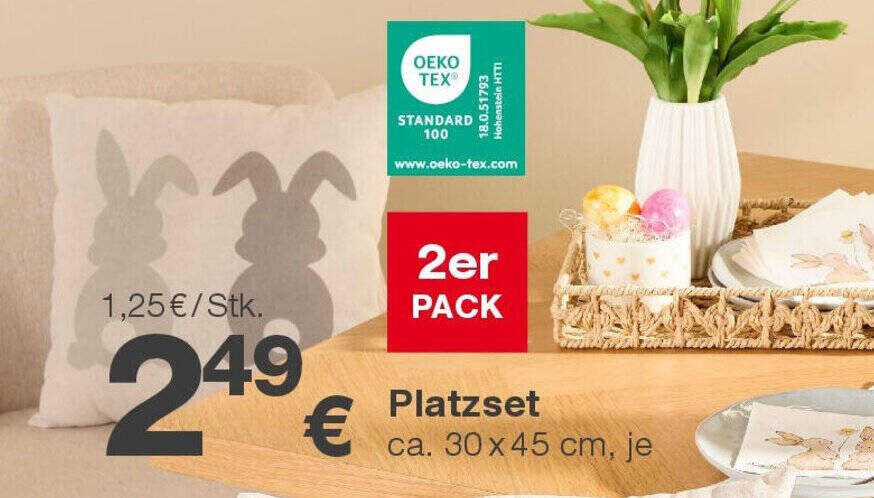 Platzset Angebot bei KiK