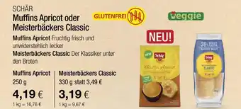 Vitalia Schär muffins apricot oder meisterbäckers classic Angebot