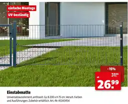 Hagebau Einstabmatte Angebot