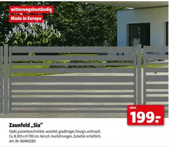 Hagebau Zaunfeld „sia“ Angebot