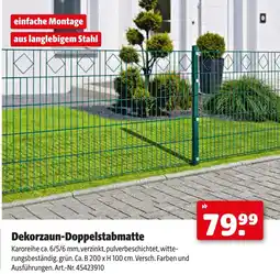 Hagebau Dekorzaun-doppelstabmatte Angebot