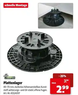 Hagebau Mr. gardener plattenlager Angebot