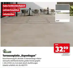 Hagebau Mr. gardener terrassenplatte „kopenhagen“ Angebot