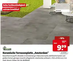 Hagebau Mr. gardener keramische terrassenplatte „amsterdam“ Angebot