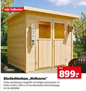 Hagebau Blockbohlenhaus melbourne Angebot