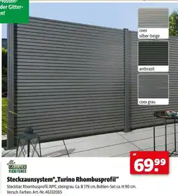 Hagebau Mr. gardener steckzaunsystem „turino rhombusprofil“ Angebot