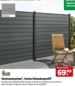 Hagebau Mr. gardener steckzaunsystem turino schwedenprofil Angebot