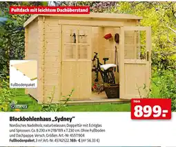 Hagebau Mr. gardener blockbohlenhaus sydney Angebot