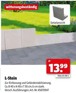 Hagebau L-stein Angebot