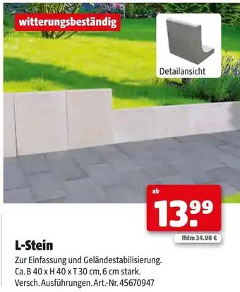 Hagebau L-stein Angebot