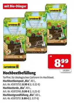 Hagebau Gartenkrone hochbeetbefüllung Angebot