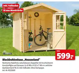 Hagebau Mr. gardener blockbohlenhaus neuseeland Angebot