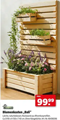 Hagebau Mr. gardener blumenkasten „bali“ Angebot