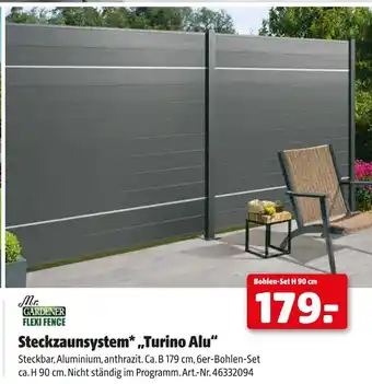 Hagebau Mr. gardener steckzaunsystem turino alu Angebot