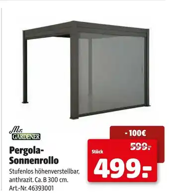 Hagebau Mr. gardener pergola-sonnenrollo Angebot