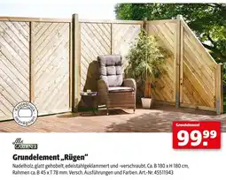 Hagebau Mr. gardener grundelement „rügen“ Angebot