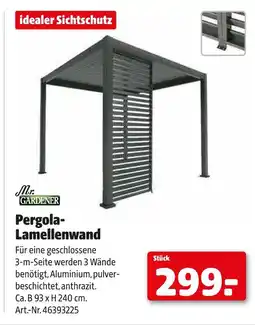 Hagebau Mr. gardener pergola-lamellenwand Angebot