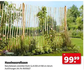 Hagebau Mr. gardener haselnussrollzaun Angebot