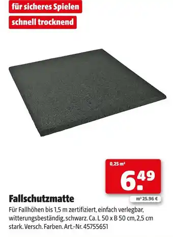 Hagebau Fallschutzmatte Angebot