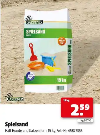 Hagebau Mr. gardener spielsand Angebot