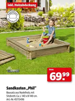 Hagebau Mr. gardener sandkasten phil Angebot